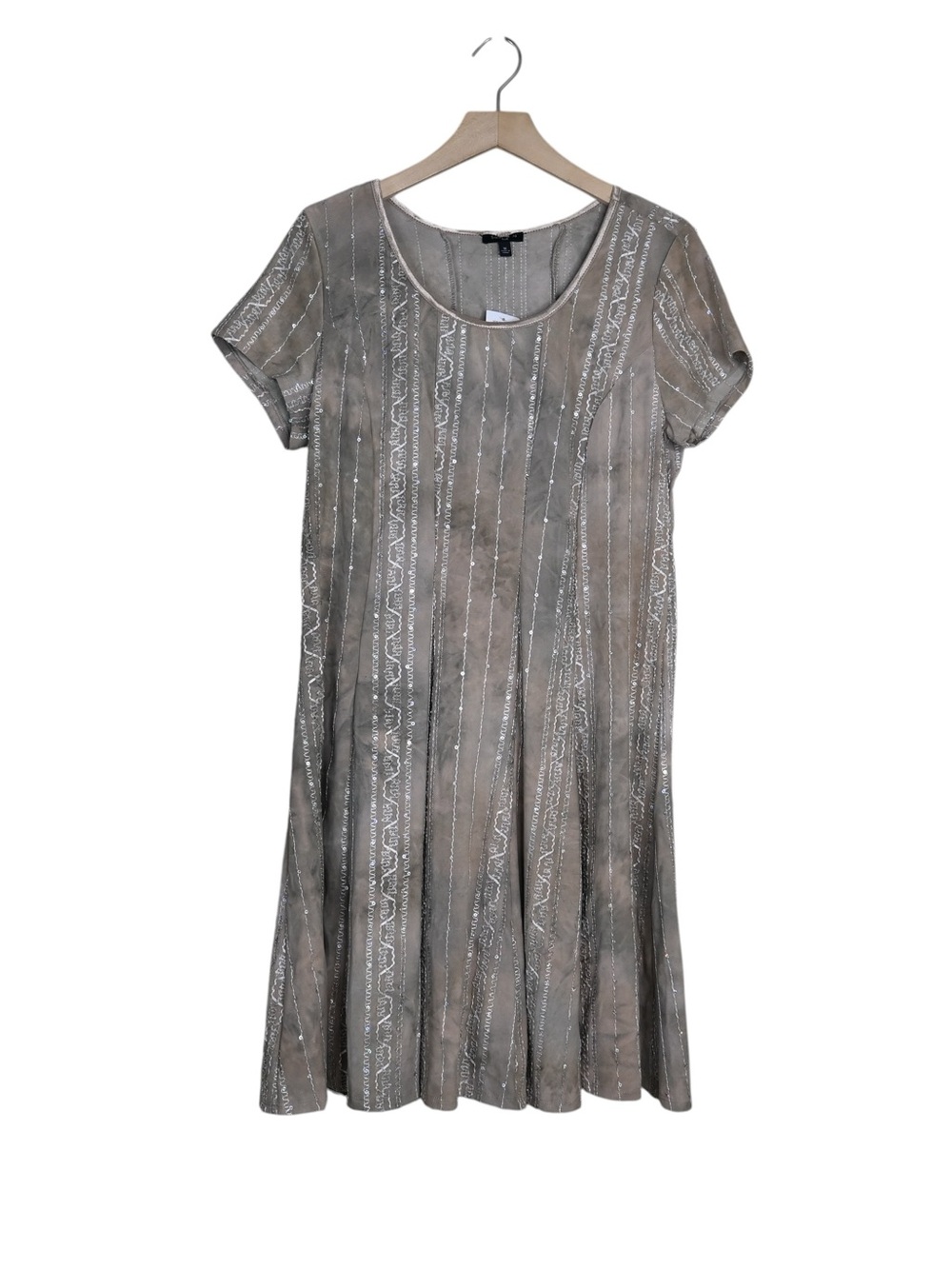 Sami & Jo Women's Plus 1X Pullover Fit & Flare Sequin & Lace Detail Dress NEW